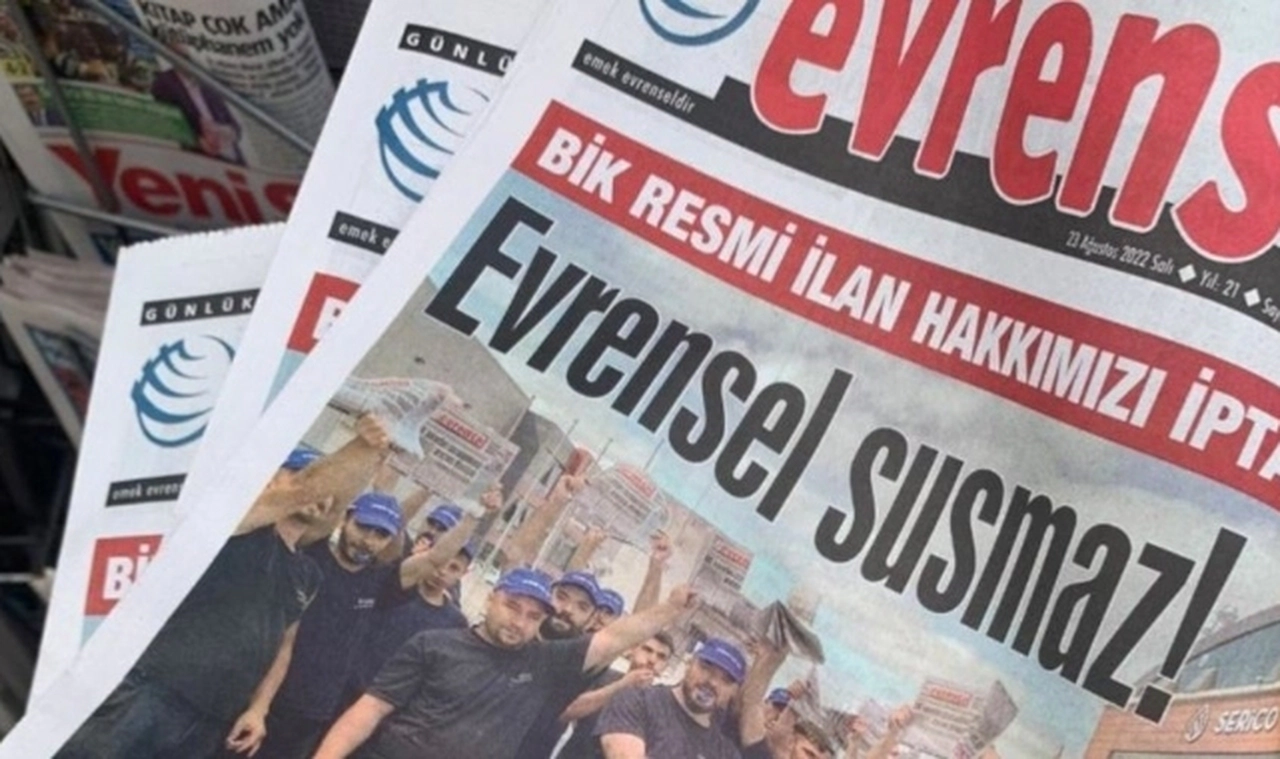 Evrensel gazetesi yöneticilerine hapis cezası