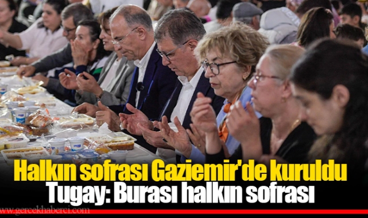 Halkın sofrası Gaziemir'de kuruldu