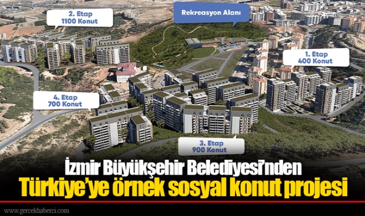 İzmir Büyükşehir Belediyesi’nden Türkiye’ye örnek sosyal konut projesi