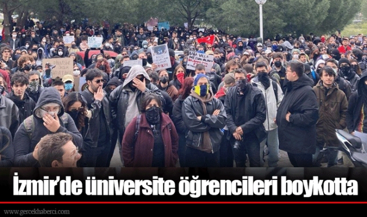 İzmir’de üniversite öğrencileri boykotta