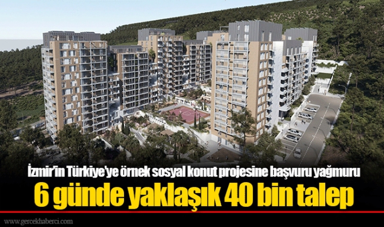 İzmir’in Türkiye’ye örnek sosyal konut projesine başvuru yağmuru