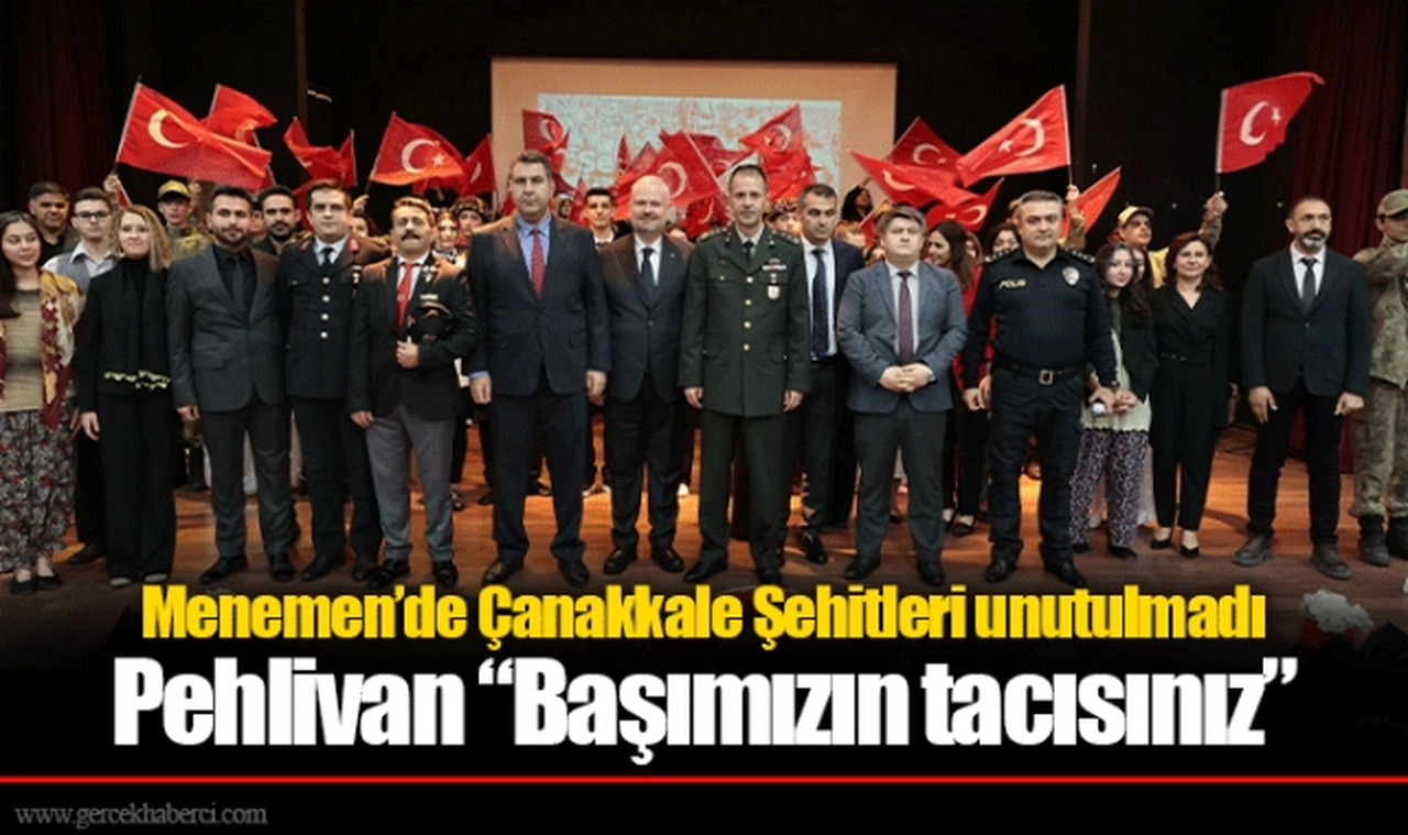 Menemen’de Çanakkale Şehitleri unutulmadı