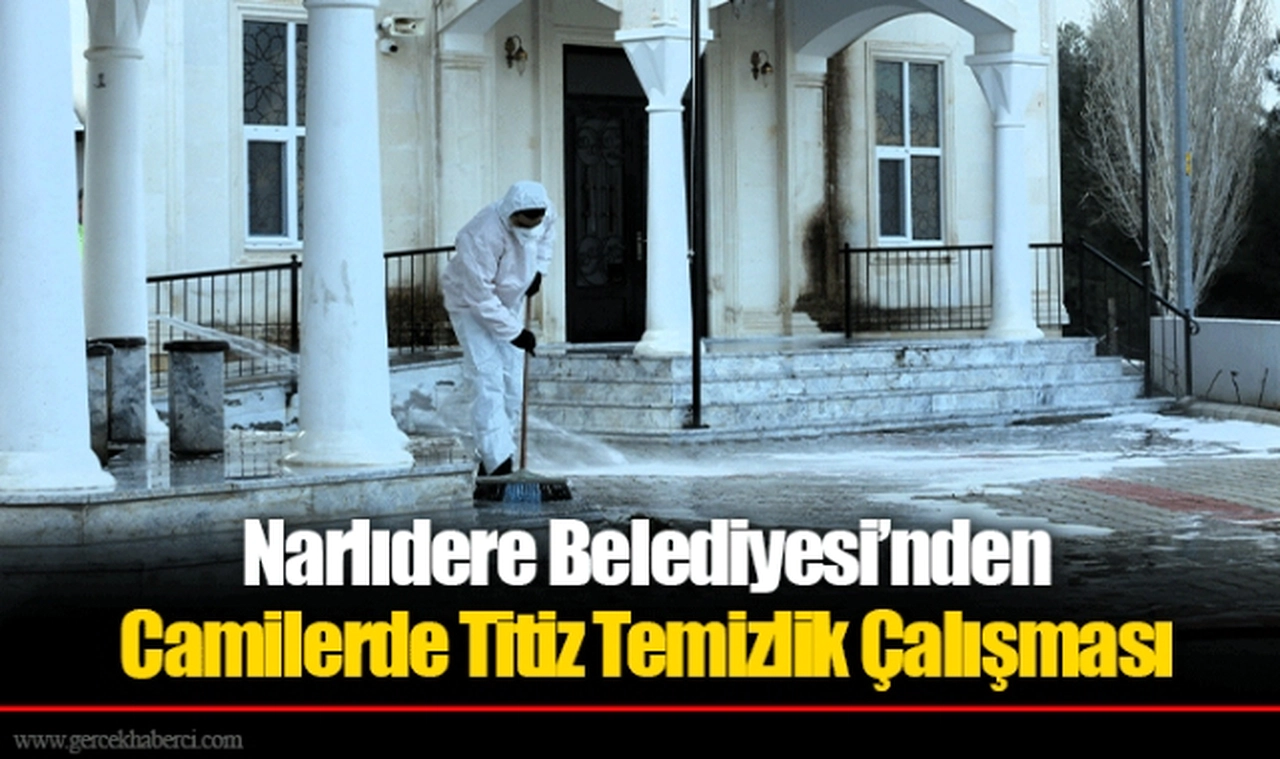 Narlıdere Belediyesi’nden Camilerde Titiz Temizlik Çalışması