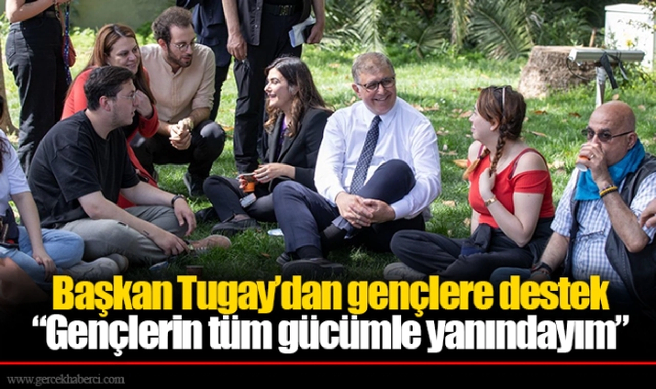 Başkan Tugay’dan gençlere destek