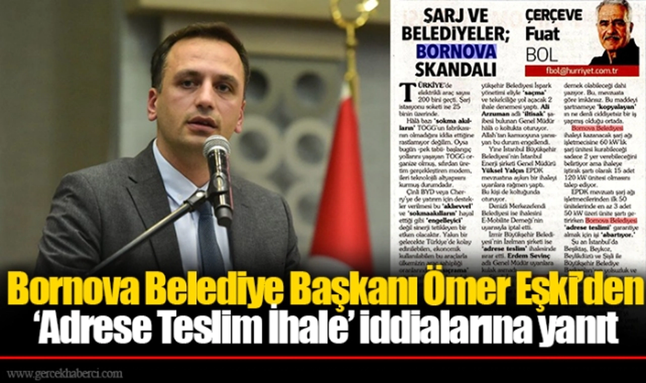 Bornova Belediye Başkanı Ömer Eşki’den ‘Adrese Teslim İhale’ iddialarına yanıt