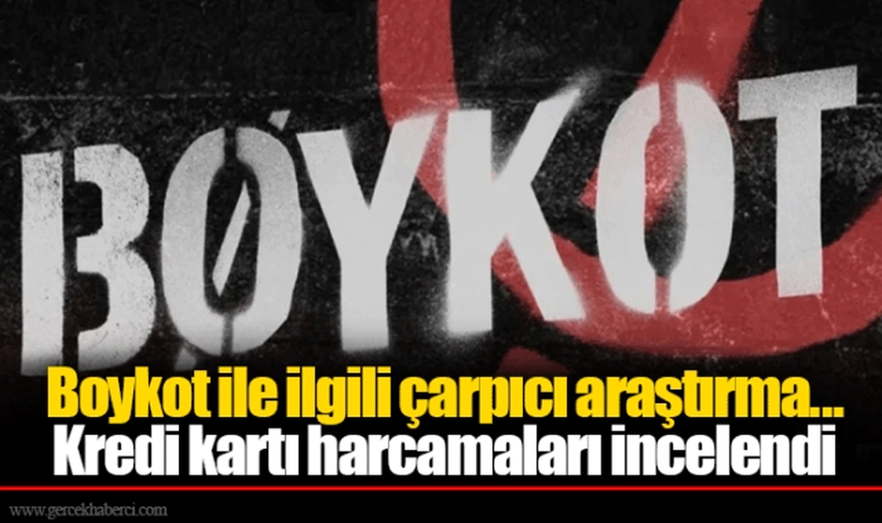 Boykot ile ilgili çarpıcı araştırma... Kredi kartı harcamaları incelendi