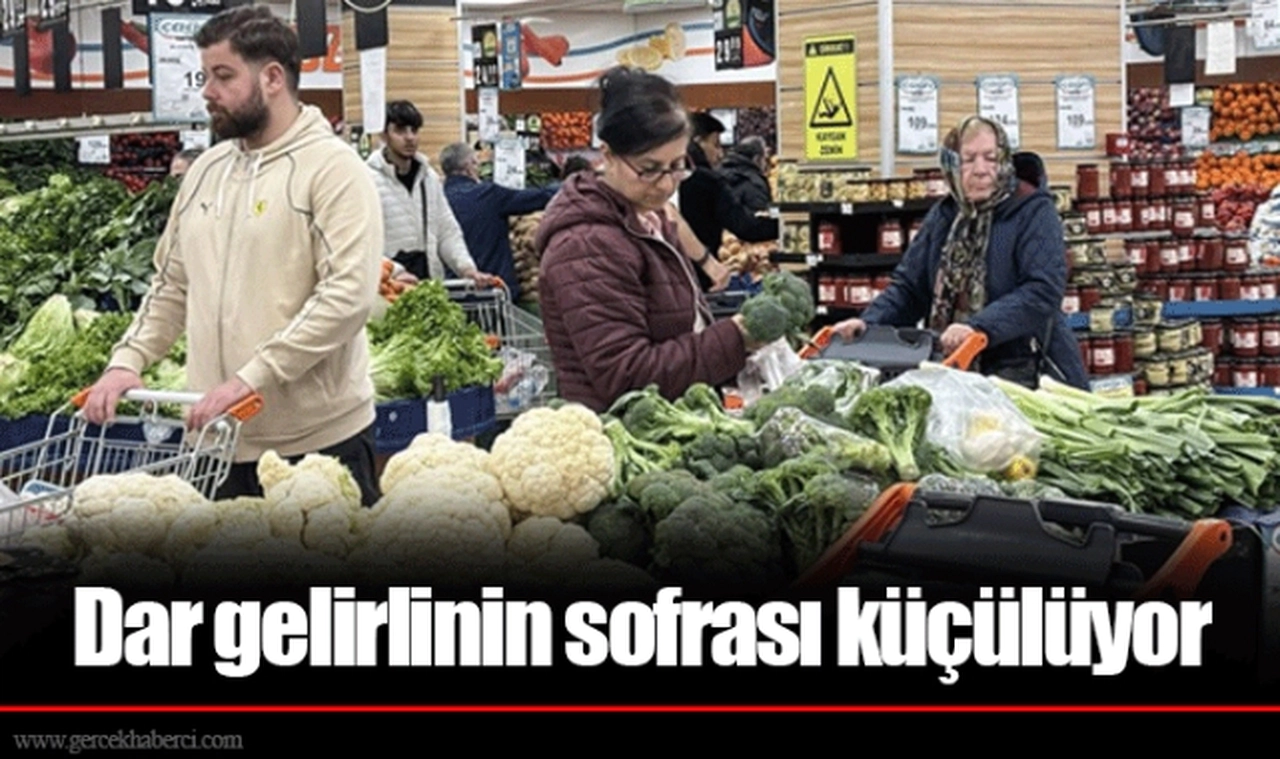 Dar gelirlinin sofrası küçülüyor