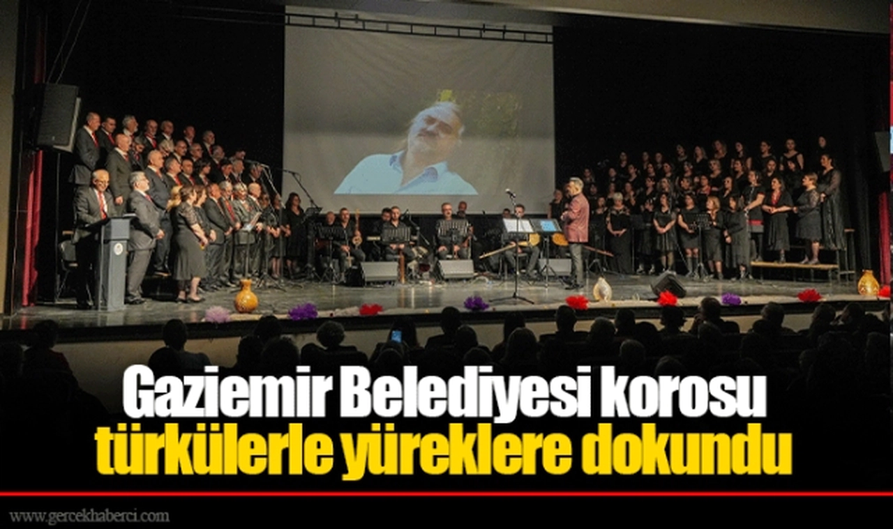 Gaziemir Belediyesi korosu türkülerle yüreklere dokundu