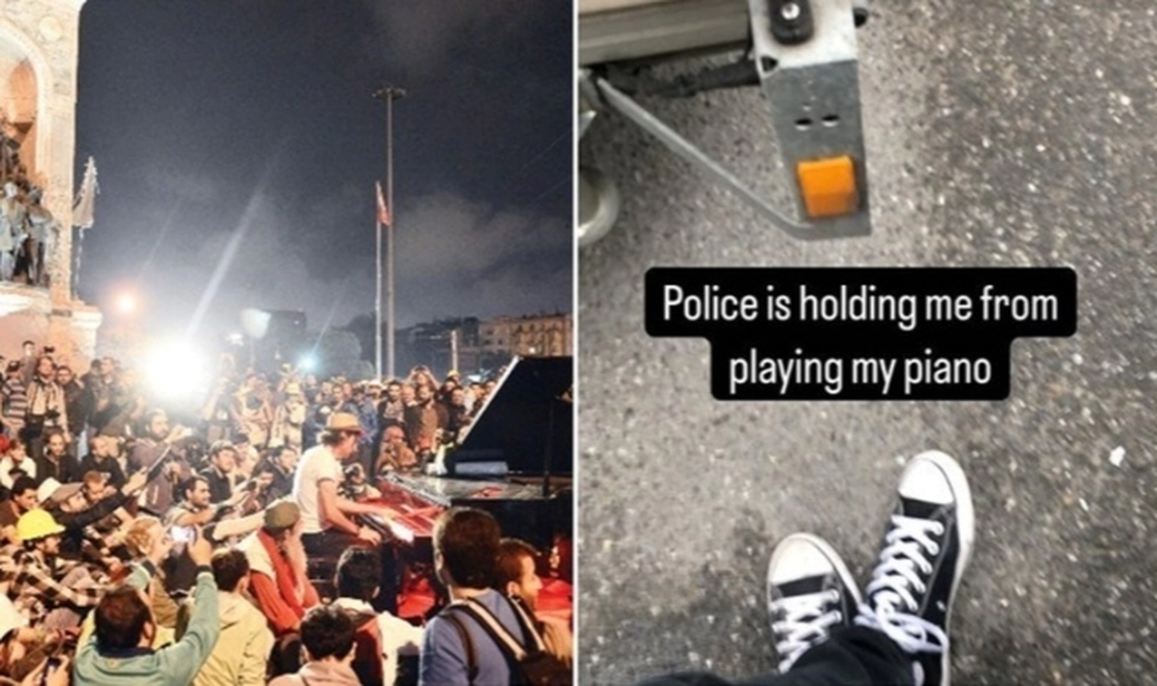 Gezi destekçisi ünlü piyanistin Kadıköy gösterisine engel: Polis ‘piyanoya’ el koydu
