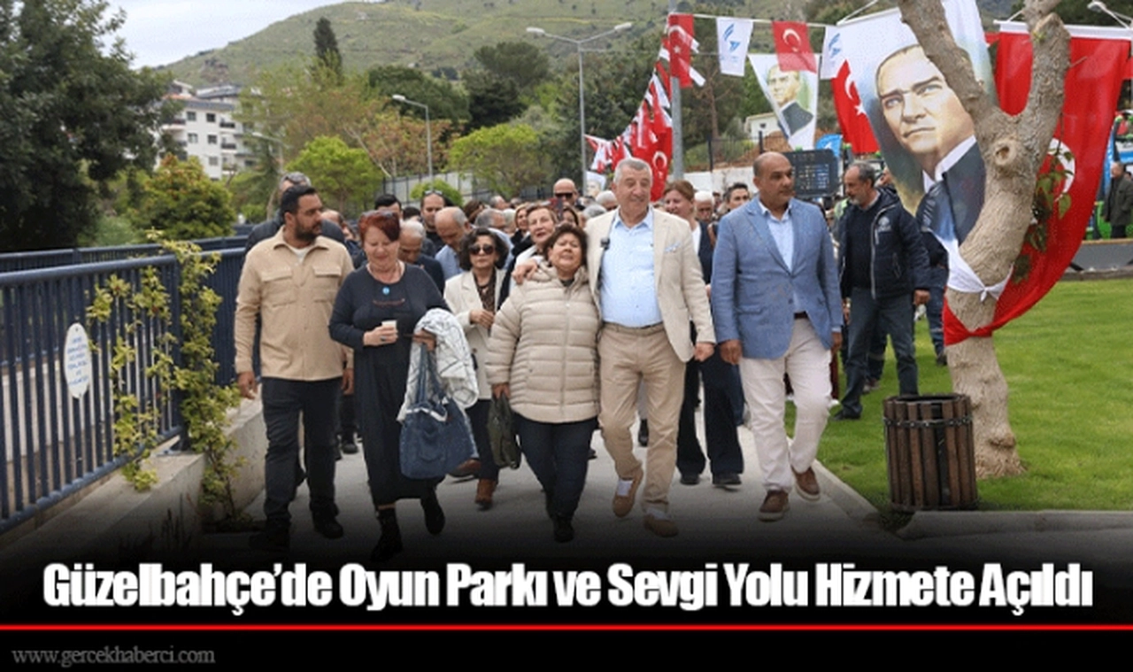 Güzelbahçe’de Oyun Parkı ve Sevgi Yolu Hizmete Açıldı
