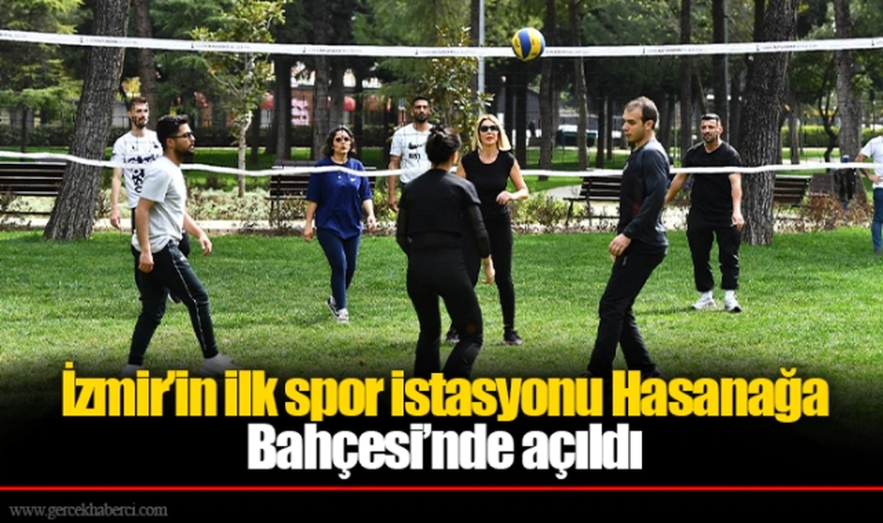 İzmir’in ilk spor istasyonu Hasanağa Bahçesi’nde açıldı