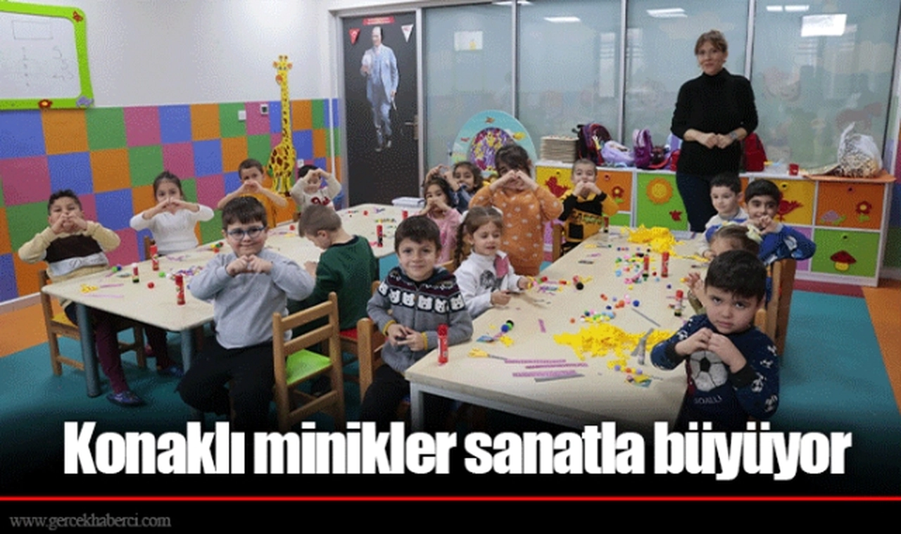 Konaklı minikler sanatla büyüyor