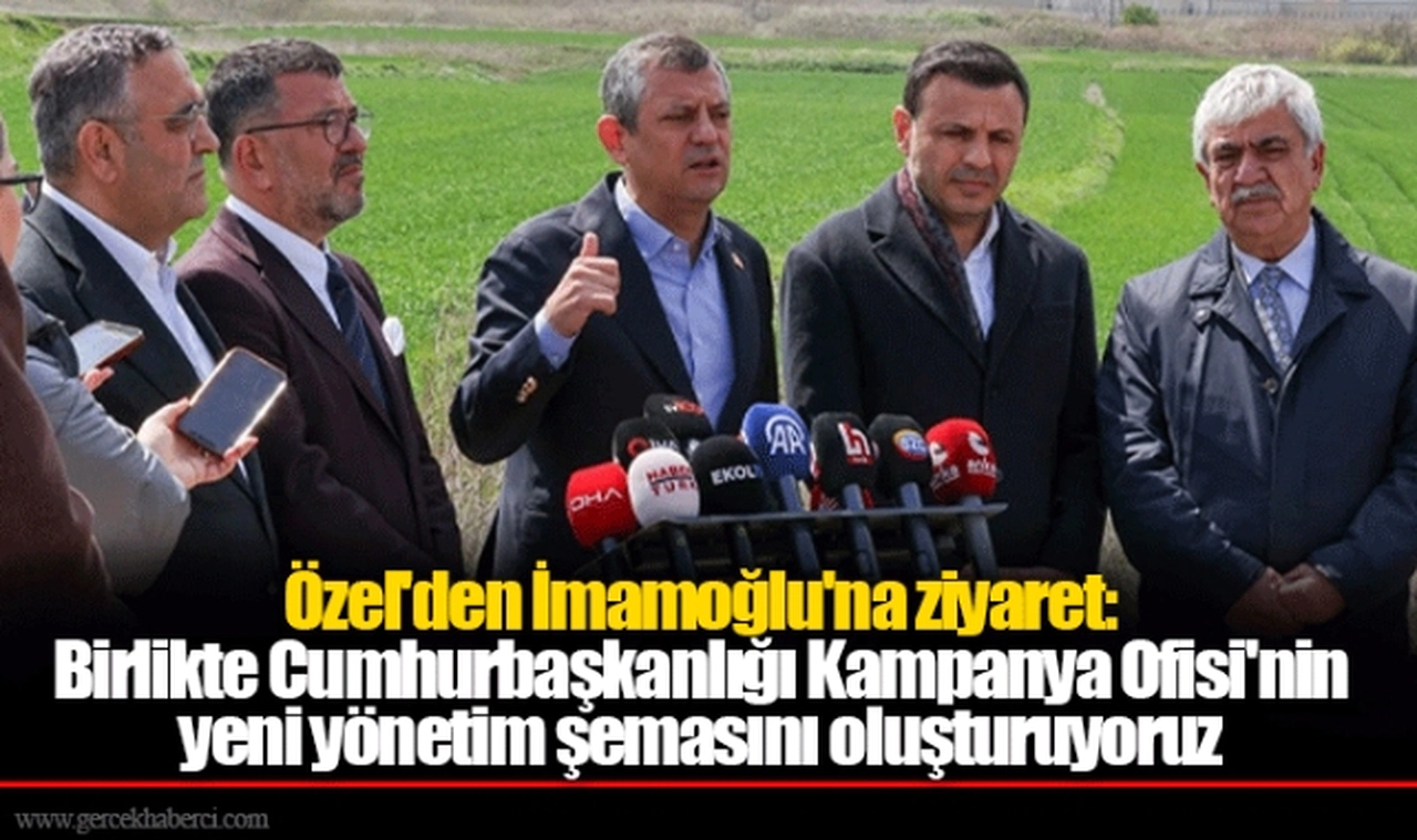 Özel'den İmamoğlu'na ziyaret: Birlikte Cumhurbaşkanlığı Kampanya Ofisi'nin yeni yönetim şemasını oluşturuyoruz