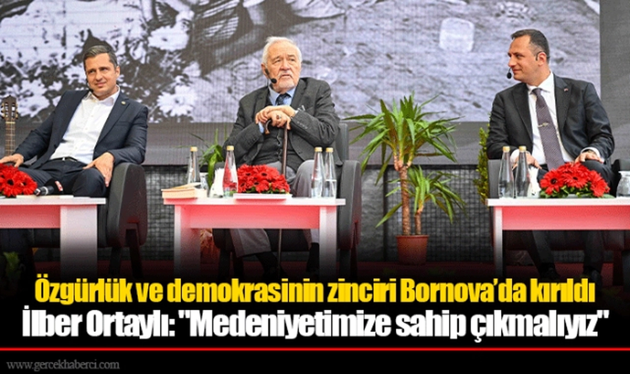 Özgürlük ve demokrasinin zinciri Bornova’da kırıldı