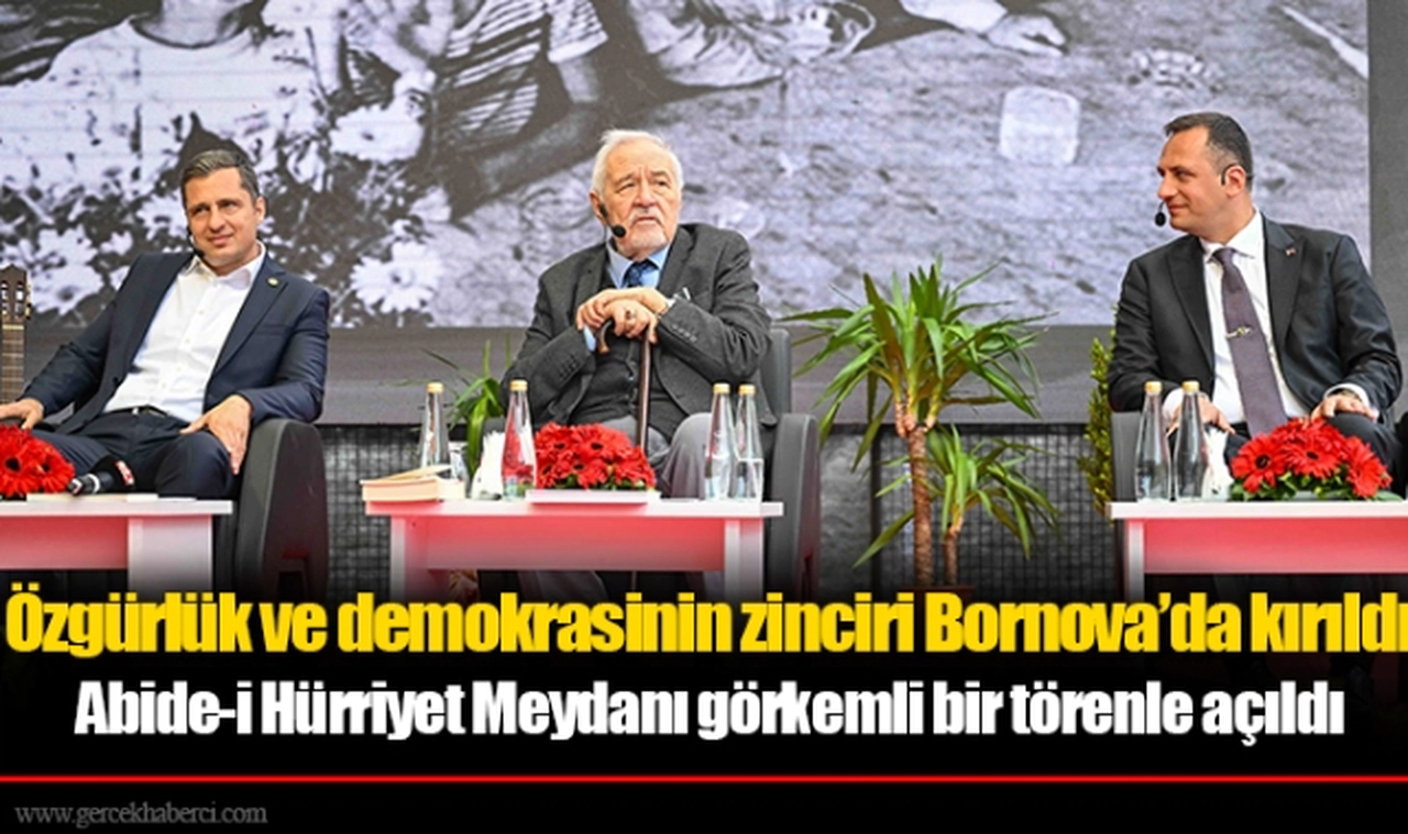 Özgürlük ve demokrasinin zinciri Bornova’da kırıldı