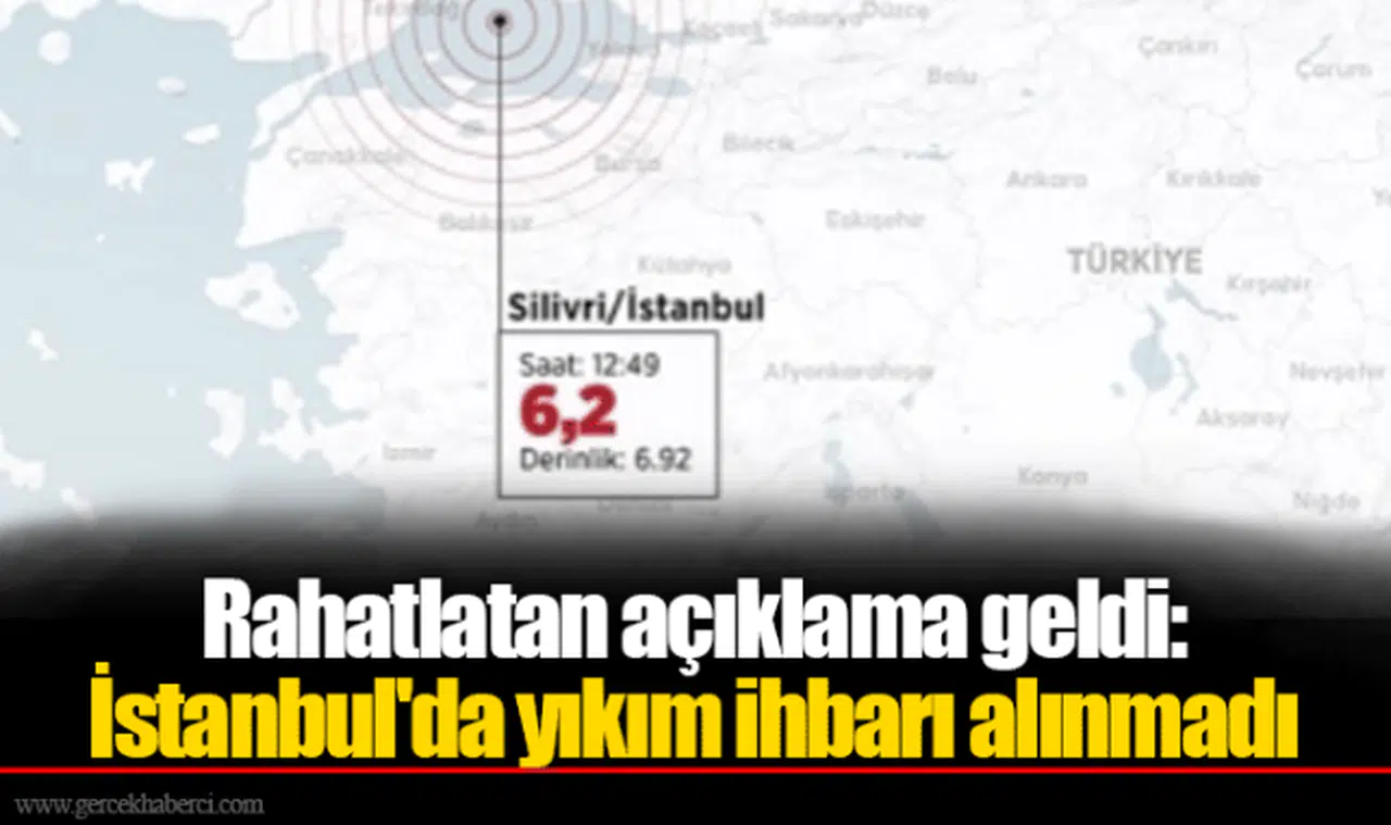 Rahatlatan açıklama geldi: İstanbul'da yıkım ihbarı alınmadı