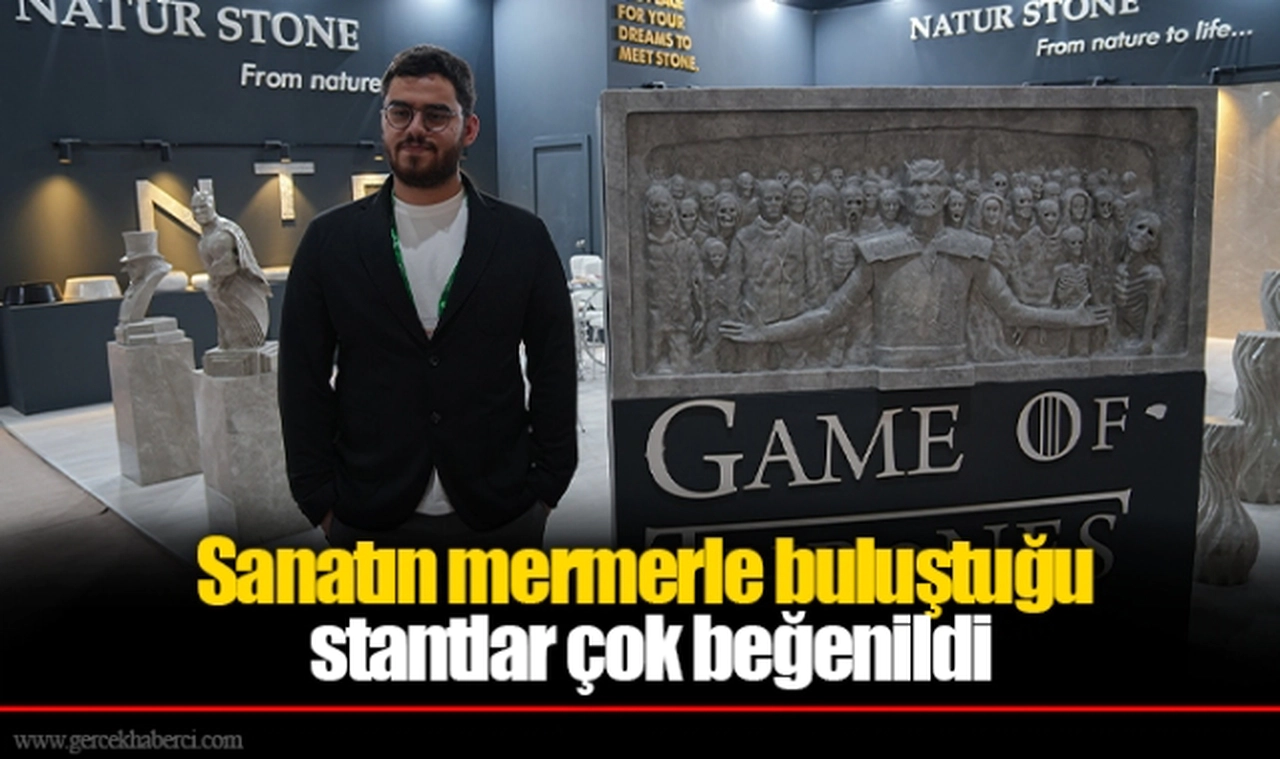 Sanatın mermerle buluştuğu stantlar çok beğenildi