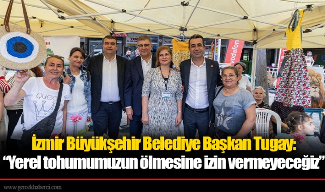 Başkan Tugay Seferihisar’da yetişen fideleri Tohum Takas Şenliği’nde dağıttı