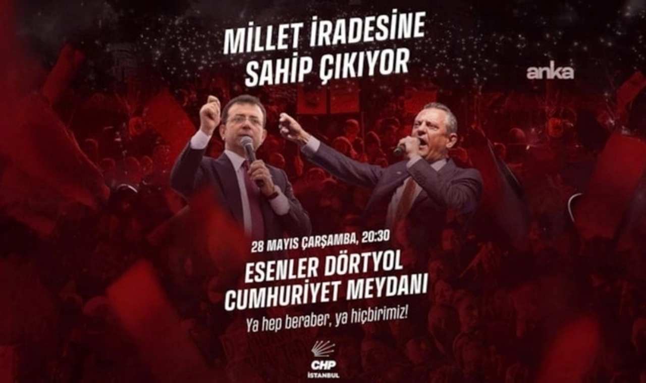 CHP'nin Esenler'deki mitingi için hazırlıklar tamamlandı