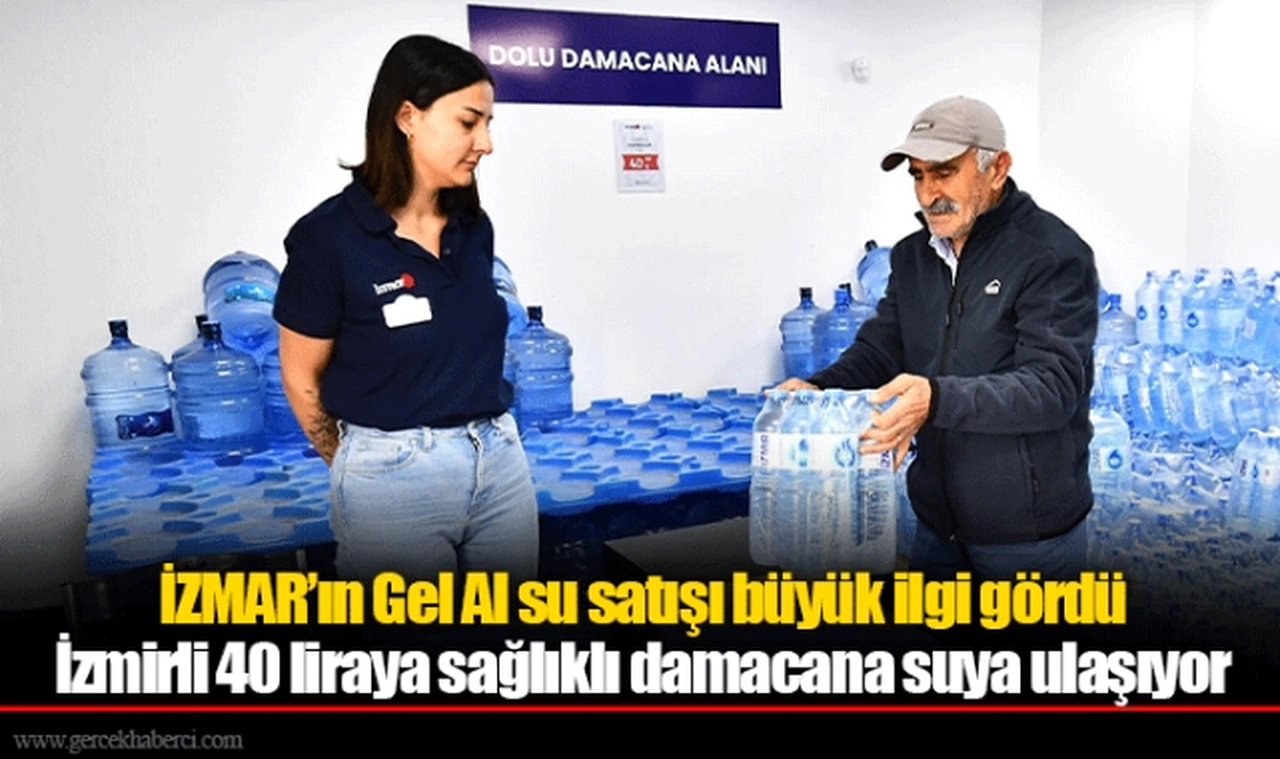 İZMAR’ın Gel Al su satışı büyük ilgi gördü