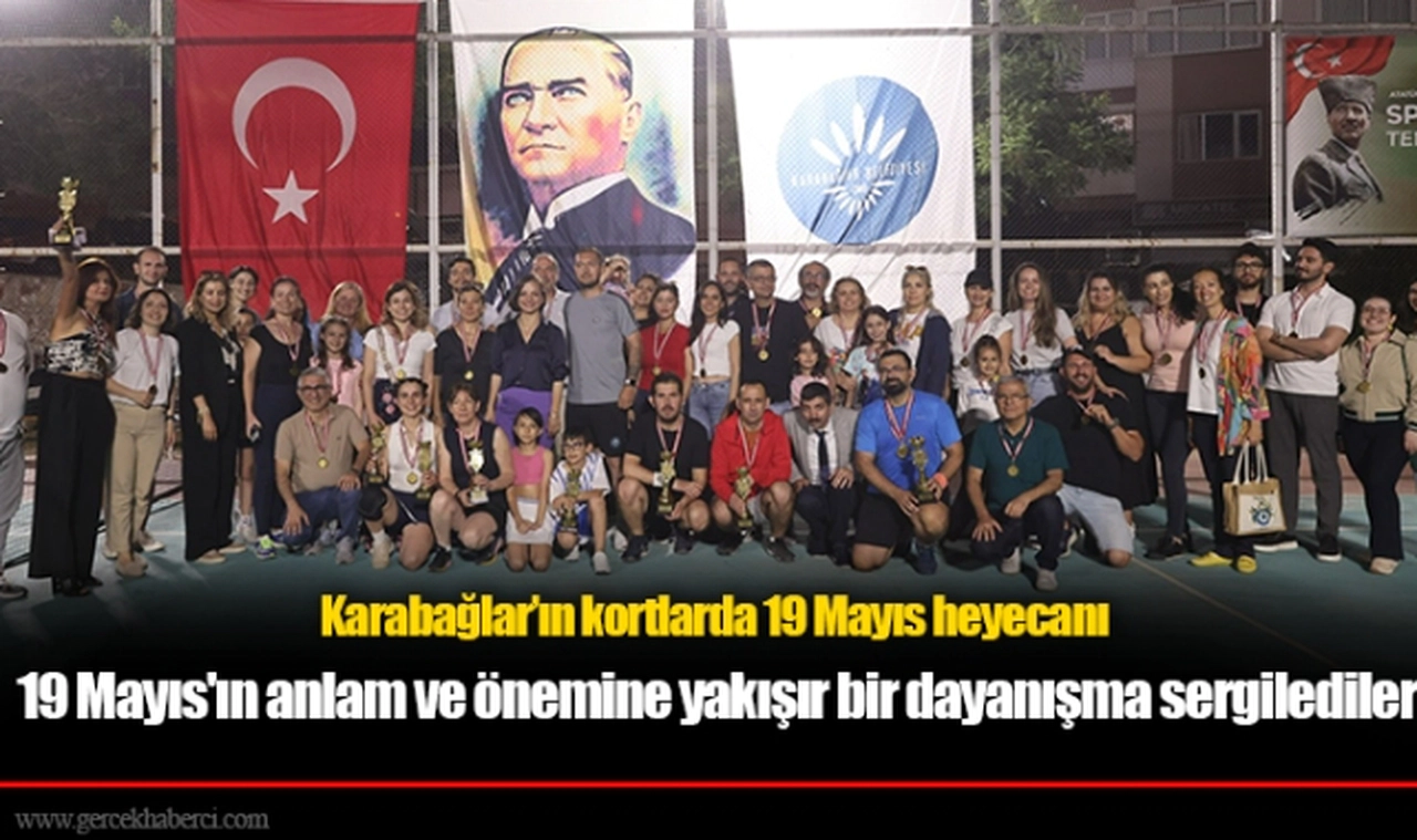 Karabağlar’ın kortlarda 19 Mayıs heyecanı