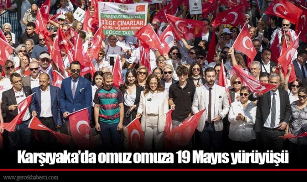 Karşıyaka’da omuz omuza 19 Mayıs yürüyüşü