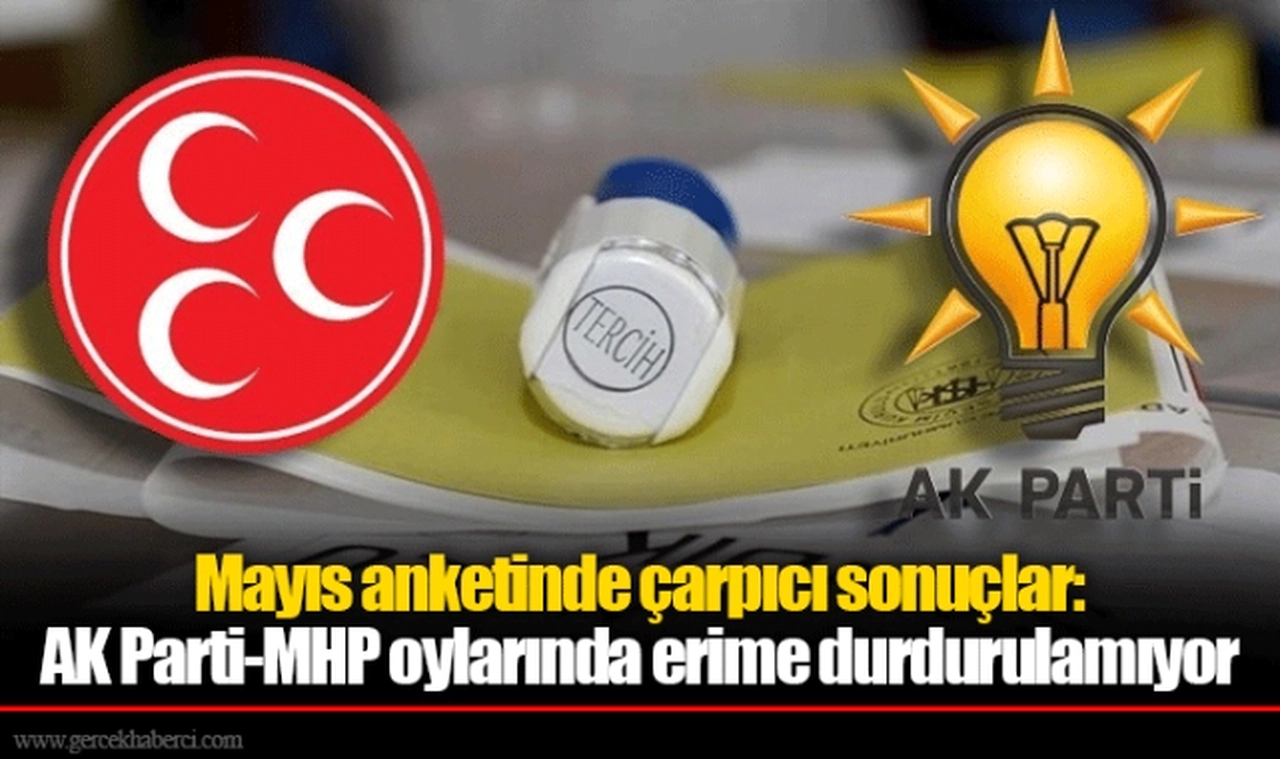 Mayıs anketinde çarpıcı sonuçlar:  AK Parti-MHP oylarında erime durdurulamıyor