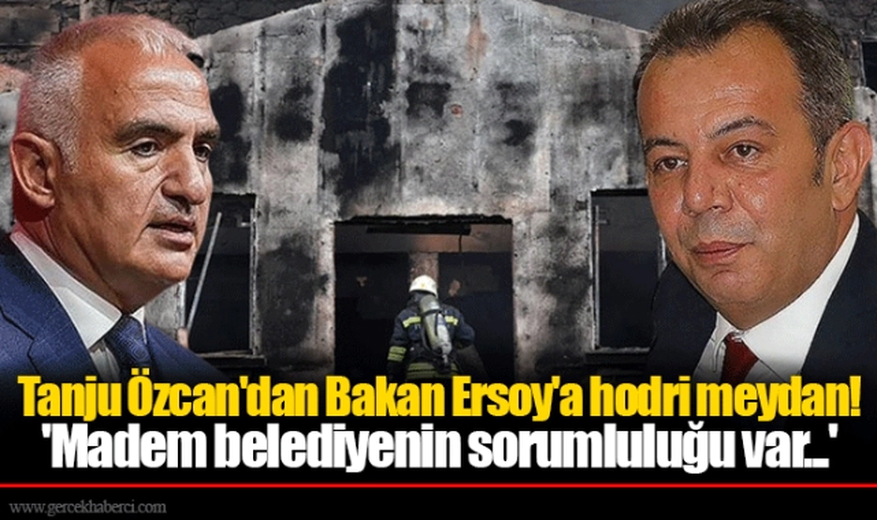 Tanju Özcan'dan Bakan Ersoy'a hodri meydan! 'Madem belediyenin sorumluluğu var...'