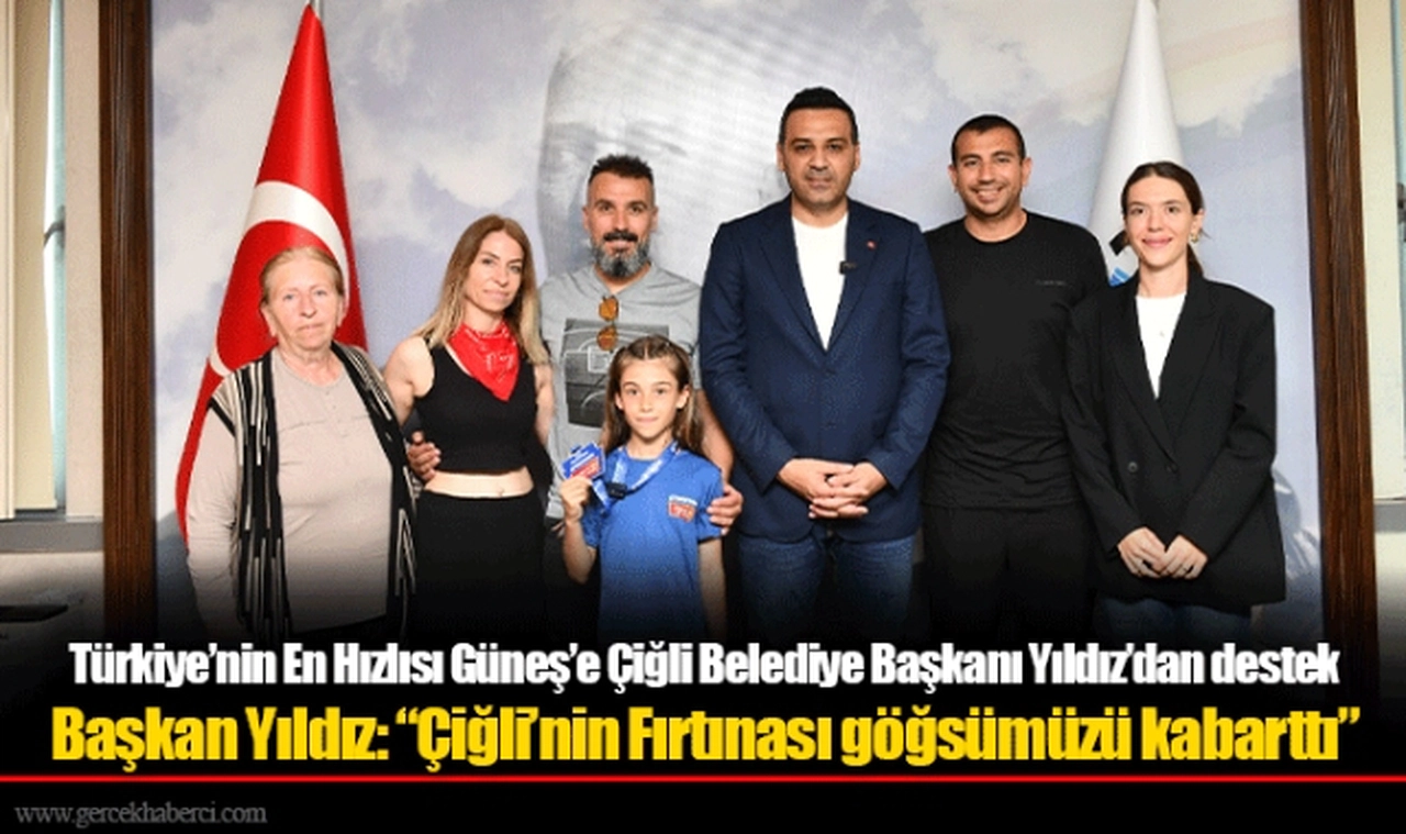 Türkiye’nin En Hızlısı Güneş’e Çiğli Belediye Başkanı Yıldız’dan destek