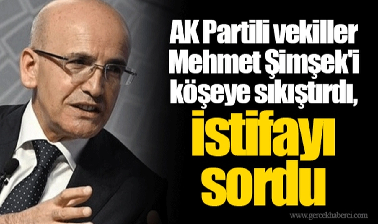 AK Partili vekiller Mehmet Şimşek'i köşeye sıkıştırdı, istifayı sordu