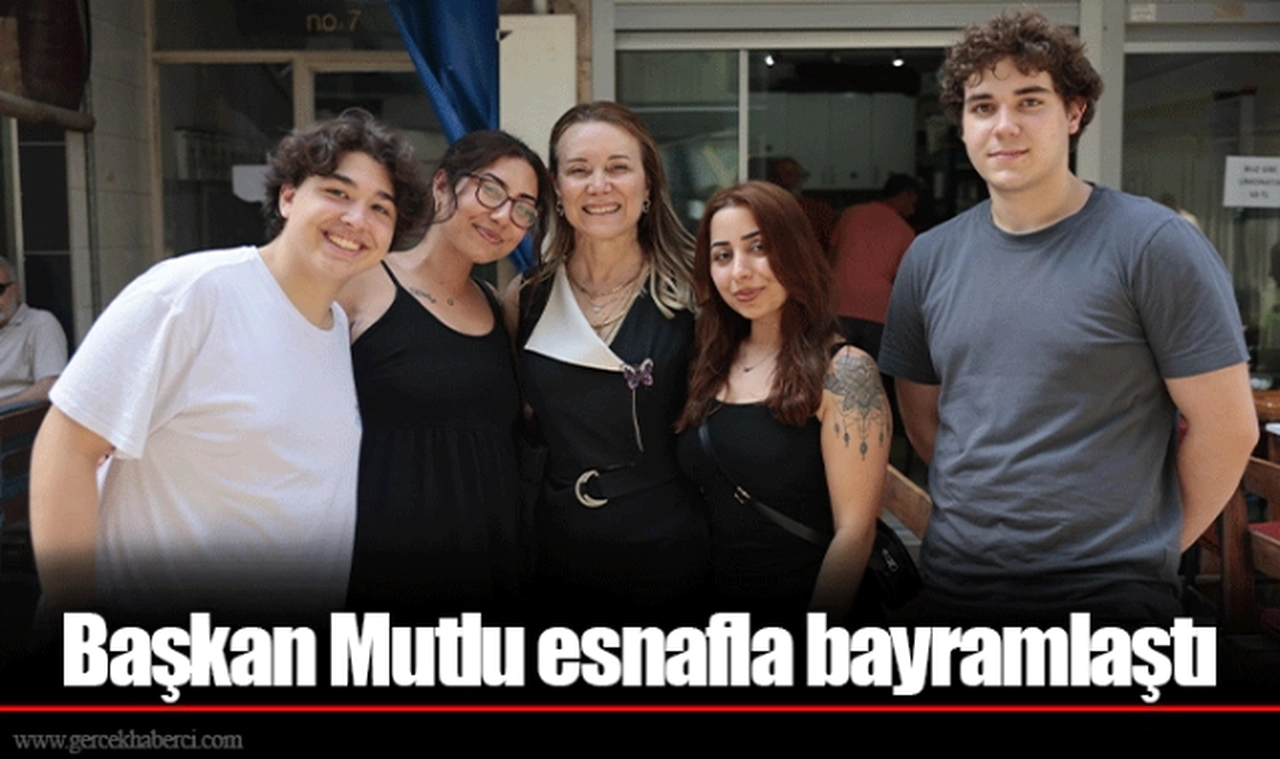 Başkan Mutlu esnafla bayramlaştı