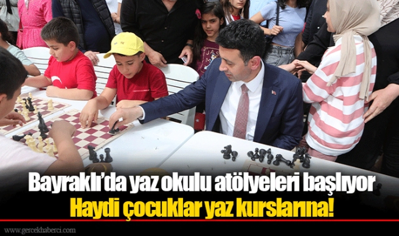 Bayraklı’da yaz okulu atölyeleri başlıyor