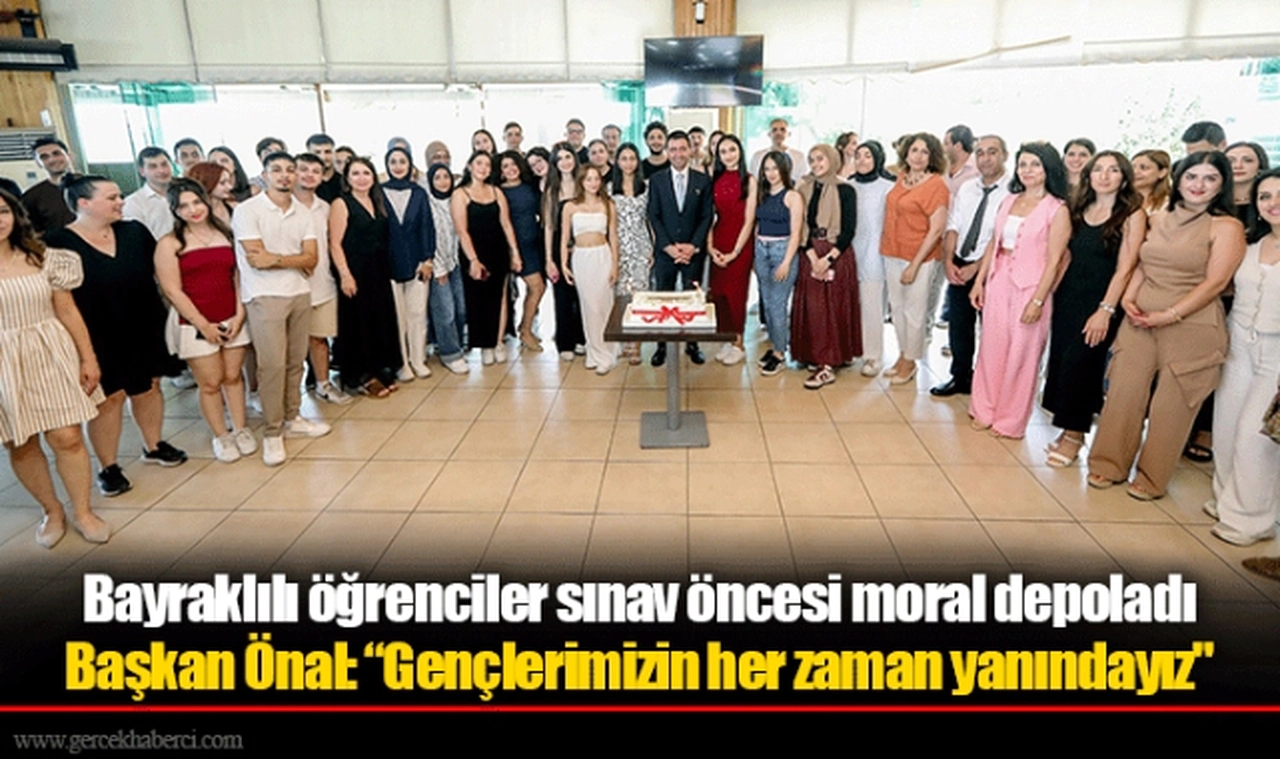 Bayraklılı öğrenciler sınav öncesi moral depoladı
