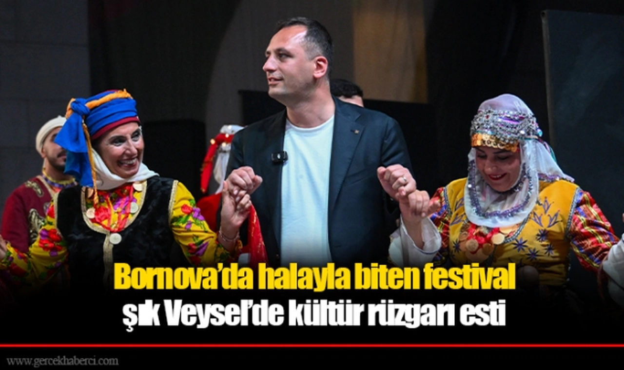 Bornova’da halayla biten festival