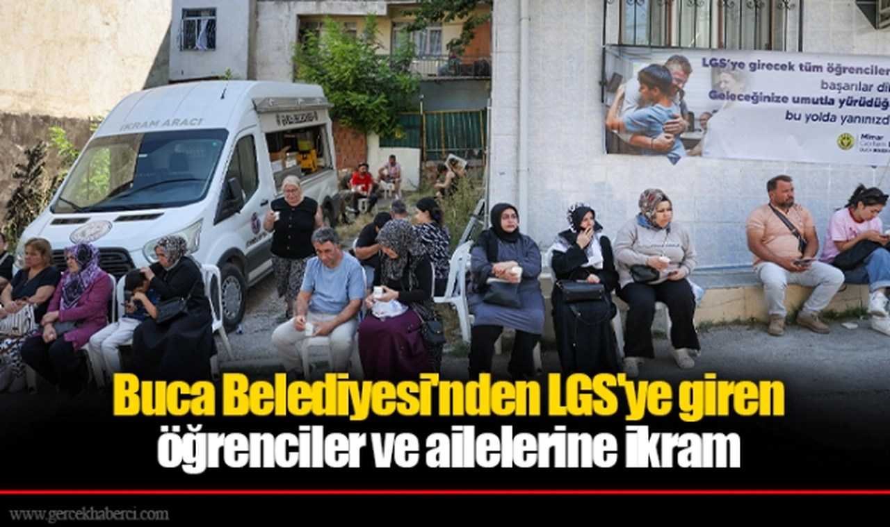 Buca Belediyesi'nden LGS'ye giren öğrenciler ve ailelerine ikram