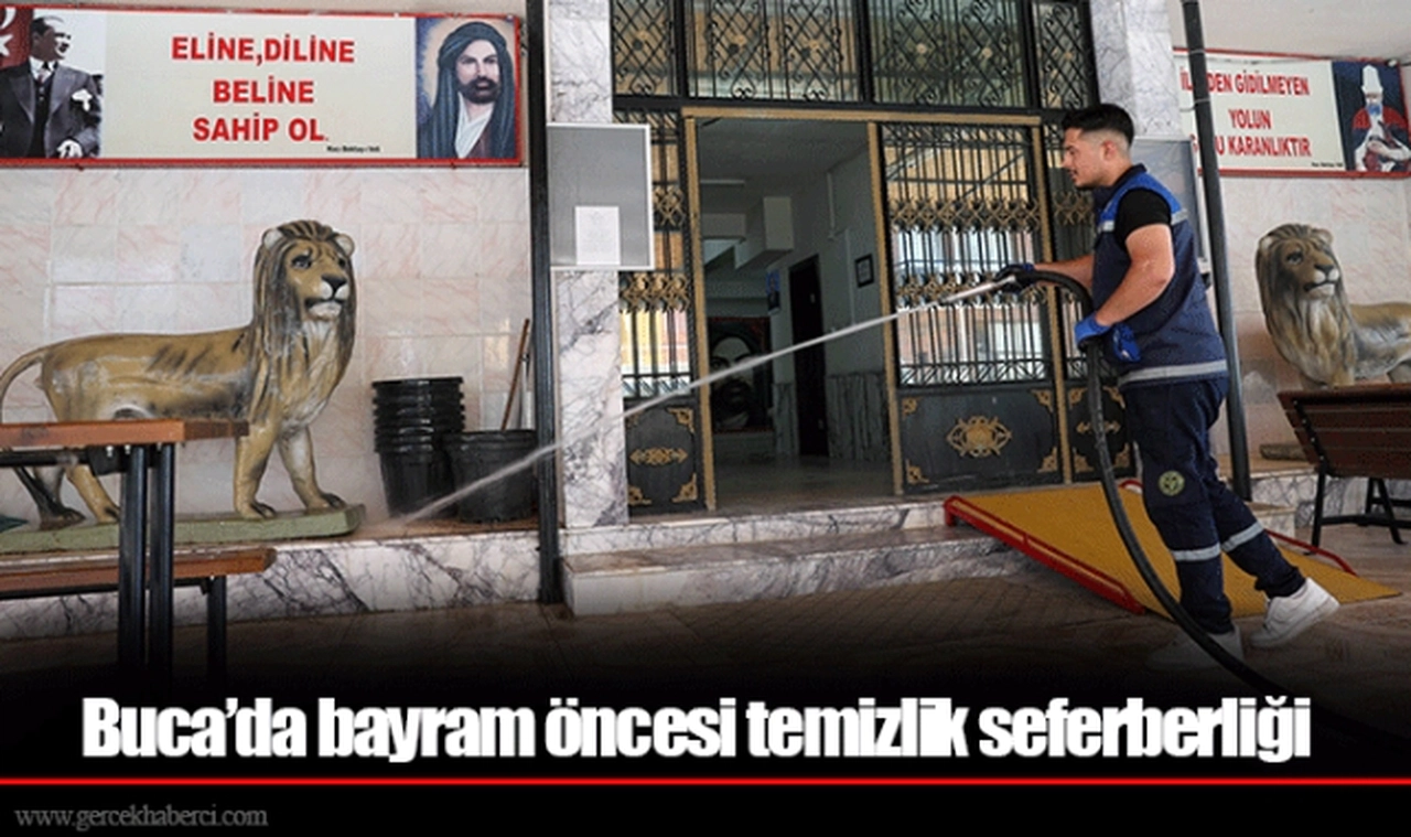Buca’da bayram öncesi temizlik seferberliği