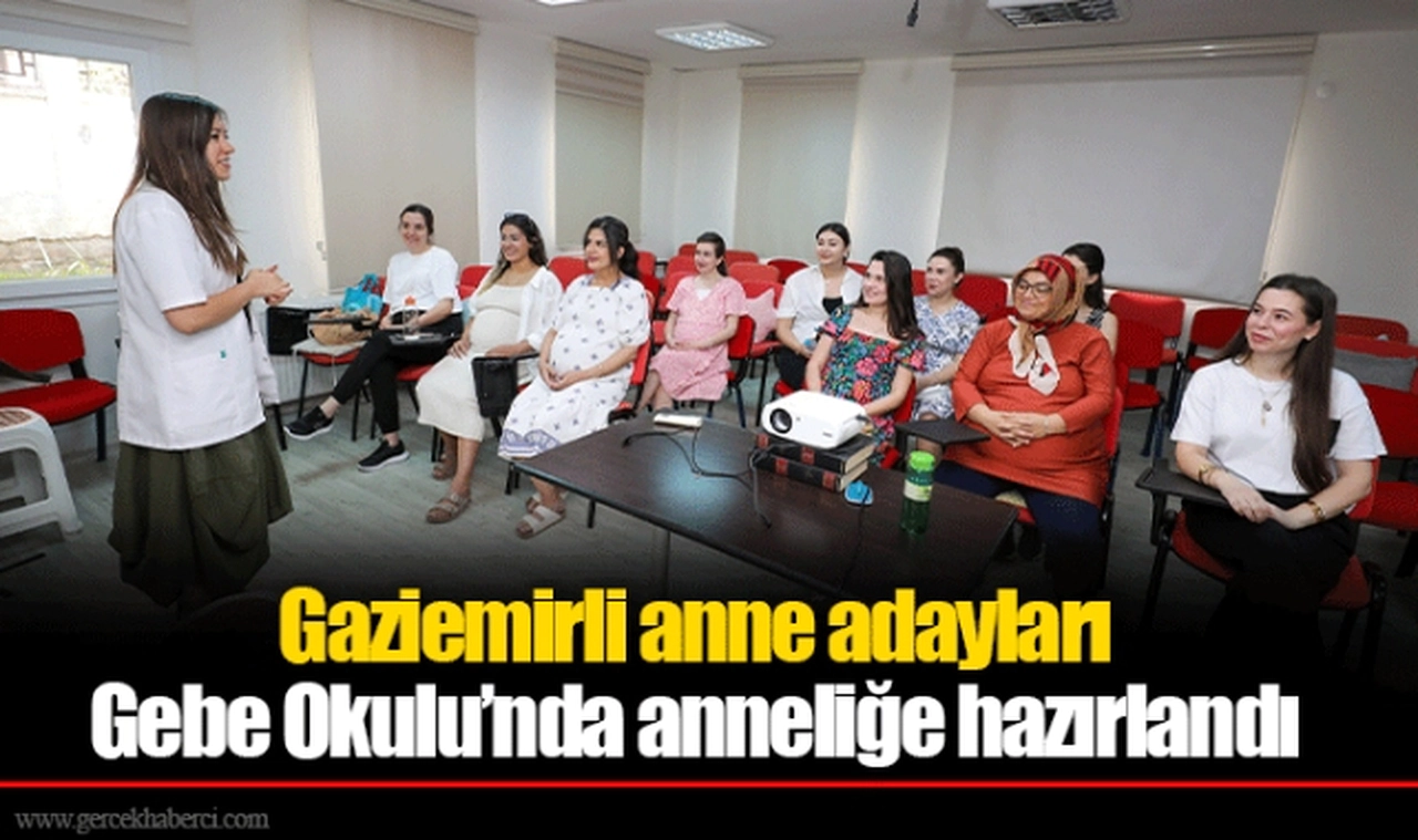 Gaziemirli anne adayları Gebe Okulu’nda anneliğe hazırlandı