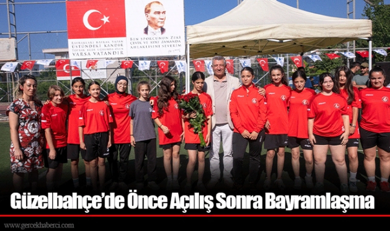 Güzelbahçe’de Önce Açılış Sonra Bayramlaşma