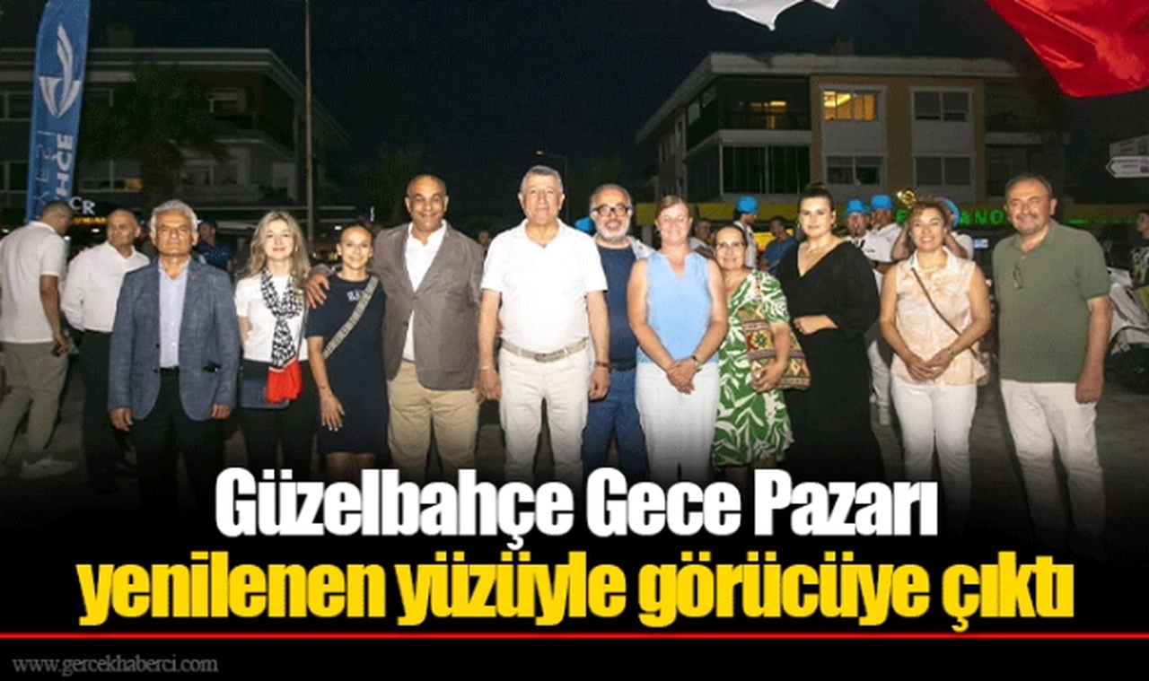Güzelbahçe Gece Pazarı yenilenen yüzüyle görücüye çıktı