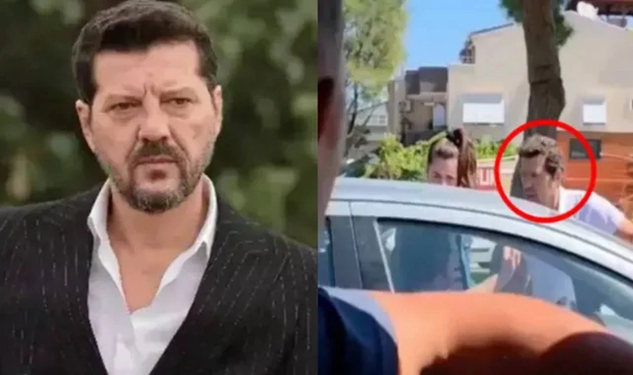 İlker Aksum trafikte aracından inip kavga etti