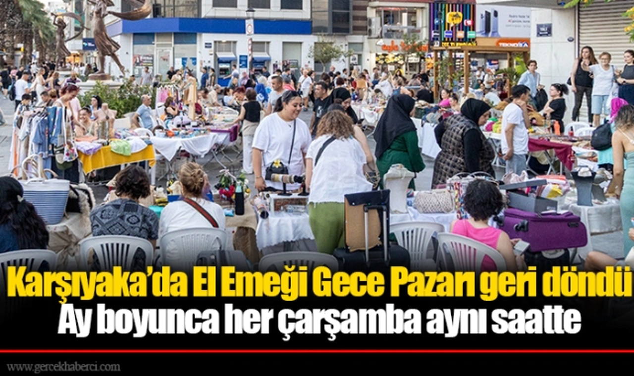 Karşıyaka’da El Emeği Gece Pazarı geri döndü