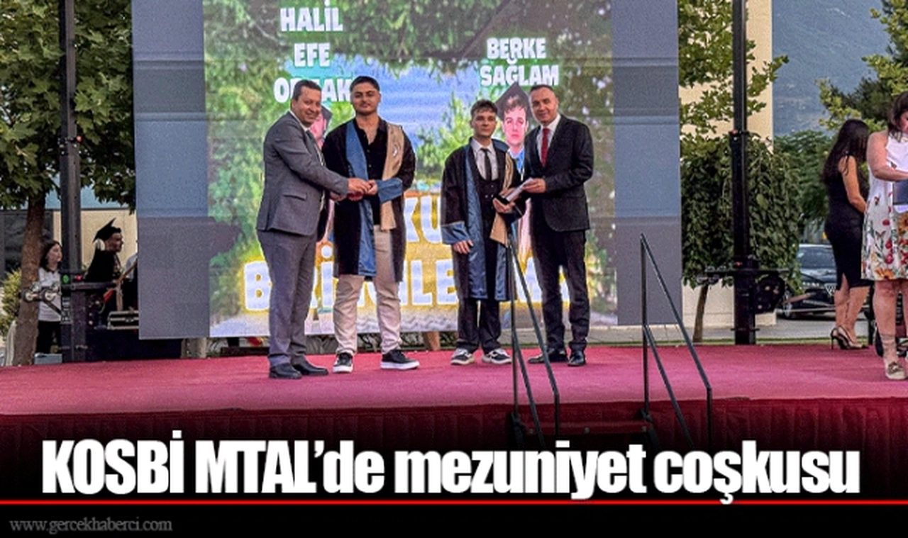 KOSBİ MTAL’de mezuniyet coşkusu