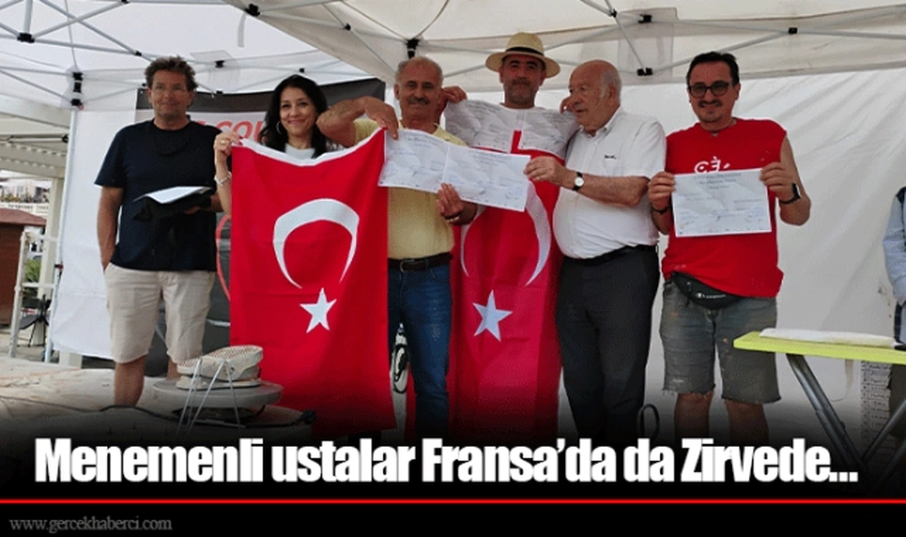 Menemenli ustalar Fransa’da da Zirvede…