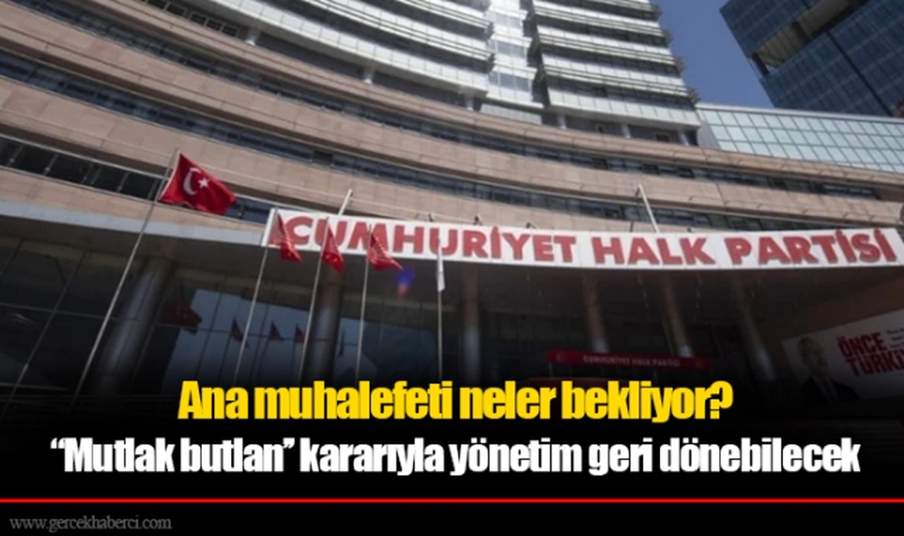 "Mutlak butlan" kararı neleri değiştirecek? Ana muhalefeti neler bekliyor?