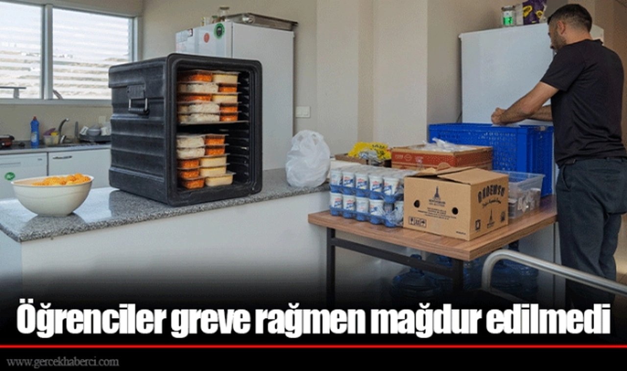 Öğrenciler greve rağmen mağdur edilmedi