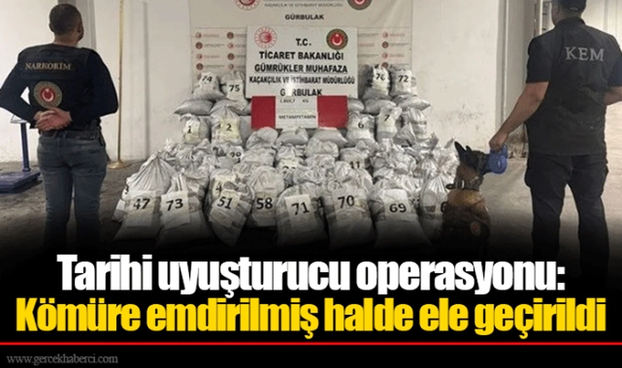 Tarihi uyuşturucu operasyonu: Kömüre emdirilmiş halde ele geçirildi