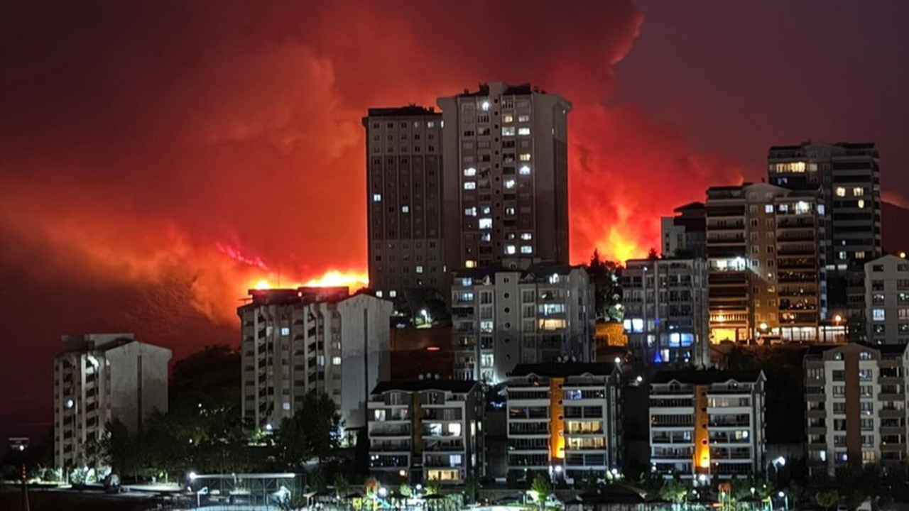 Bursa'da alevler TOKİ bölgesine ilerliyor: Rüzgarın etkisiyle büyüyor