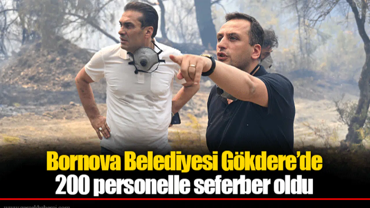 Bornova Belediyesi Gökdere’de 200 personelle seferber oldu