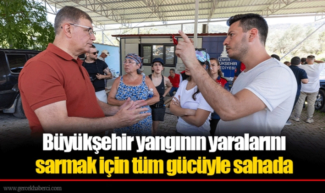 Büyükşehir yangının yaralarını sarmak için tüm gücüyle sahada