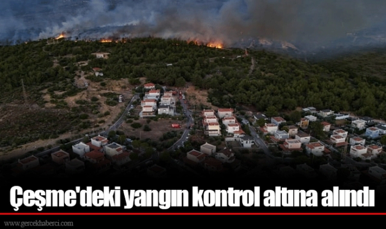 Çeşme'de yangın kontrole alındı